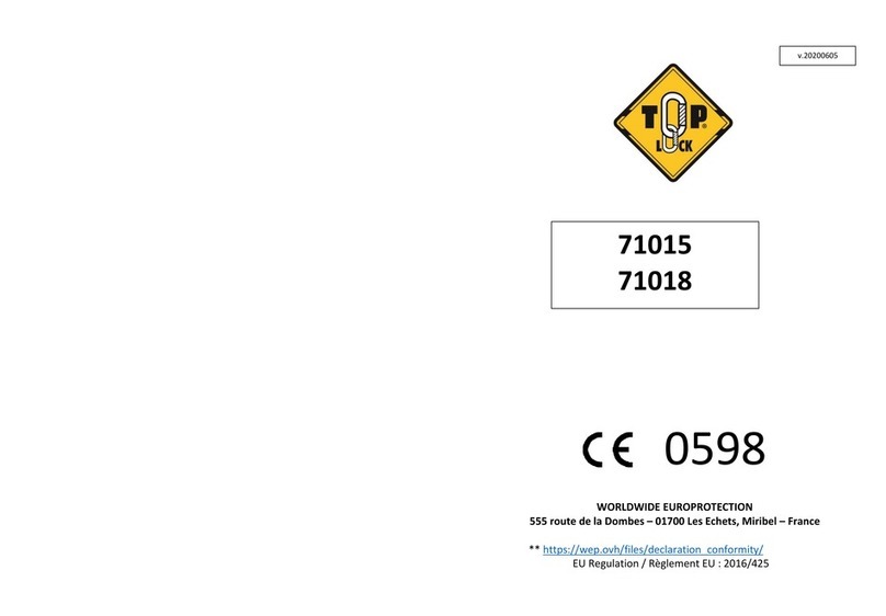 Top Lock 71015 quick start guide