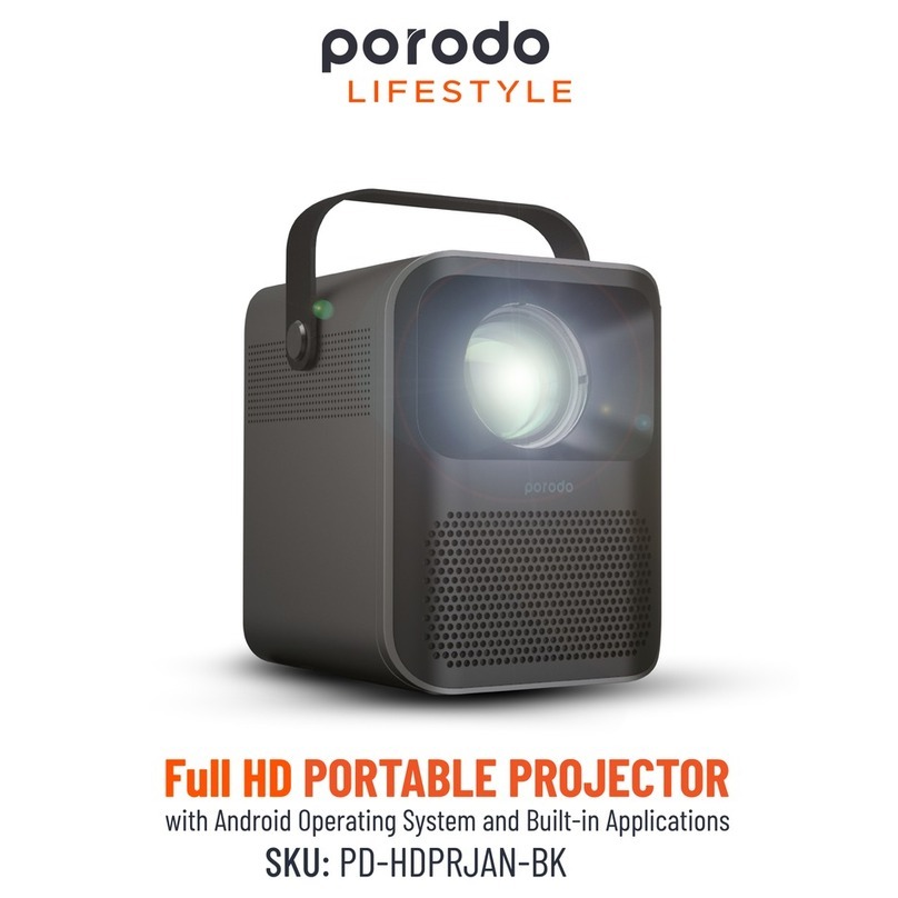 PORODO PD-HDPRJAN-BK User manual