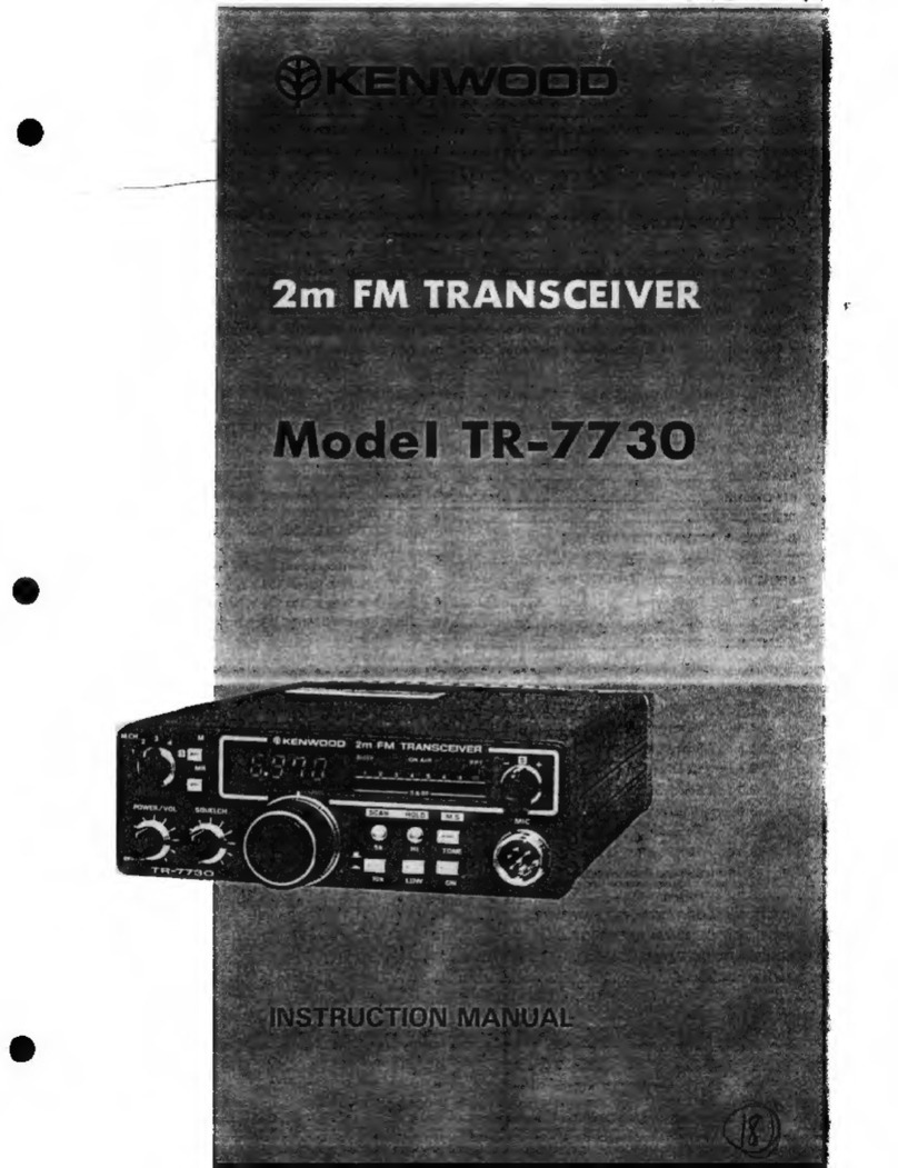 Kenwood TR-7730 User manual Kenwood TR-7730 User manual