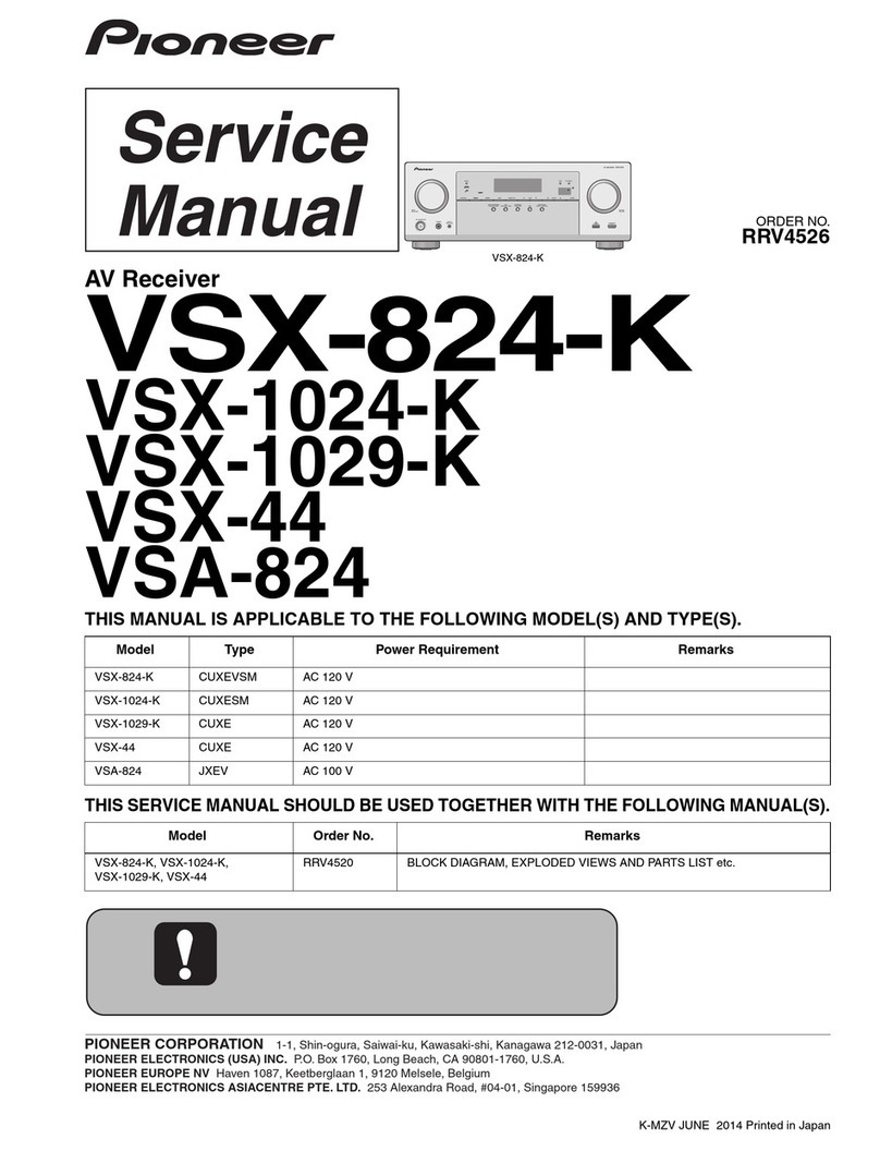 Pioneer VSX-824-K User manual