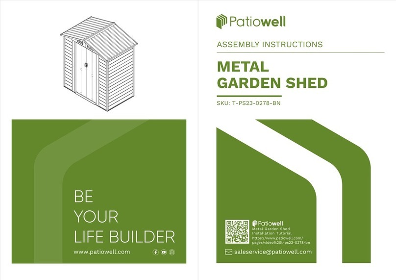 Patiowell T-PS23-0278-BN Assembly instructions