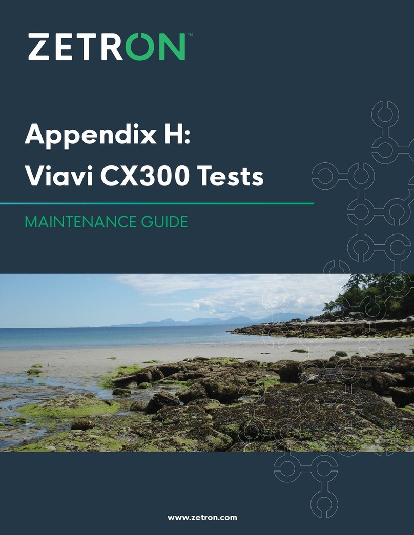 ZETRON Viavi CX300 Maintenance Guide