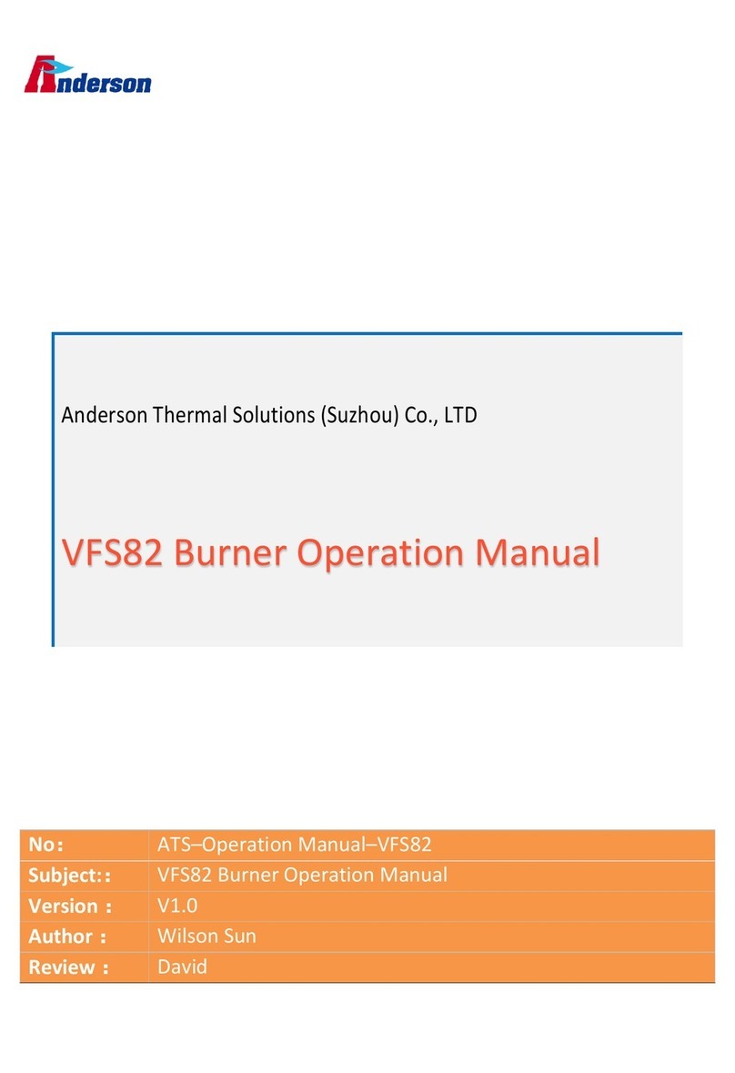 Anderson VFS82 User manual Anderson VFS82 User manual