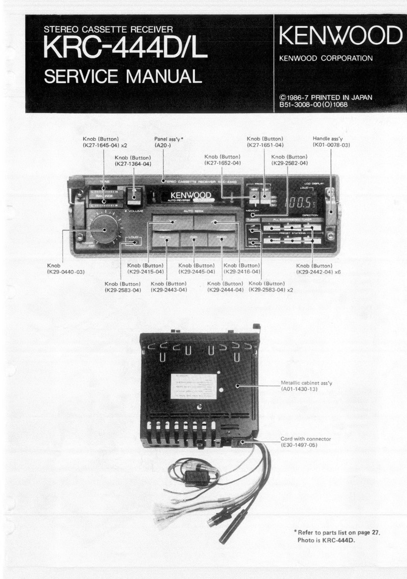 Kenwood KRC-444D Service manual
