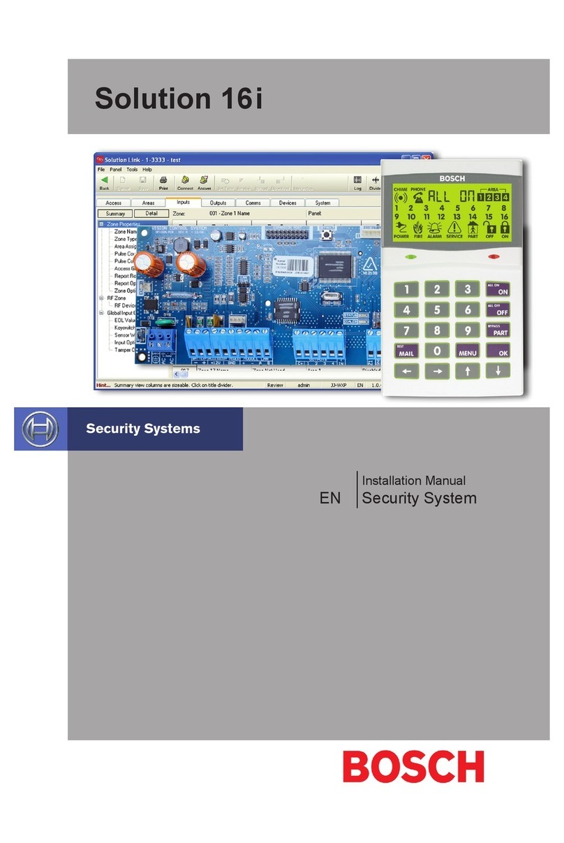 Bosch Solution 16i installation manual