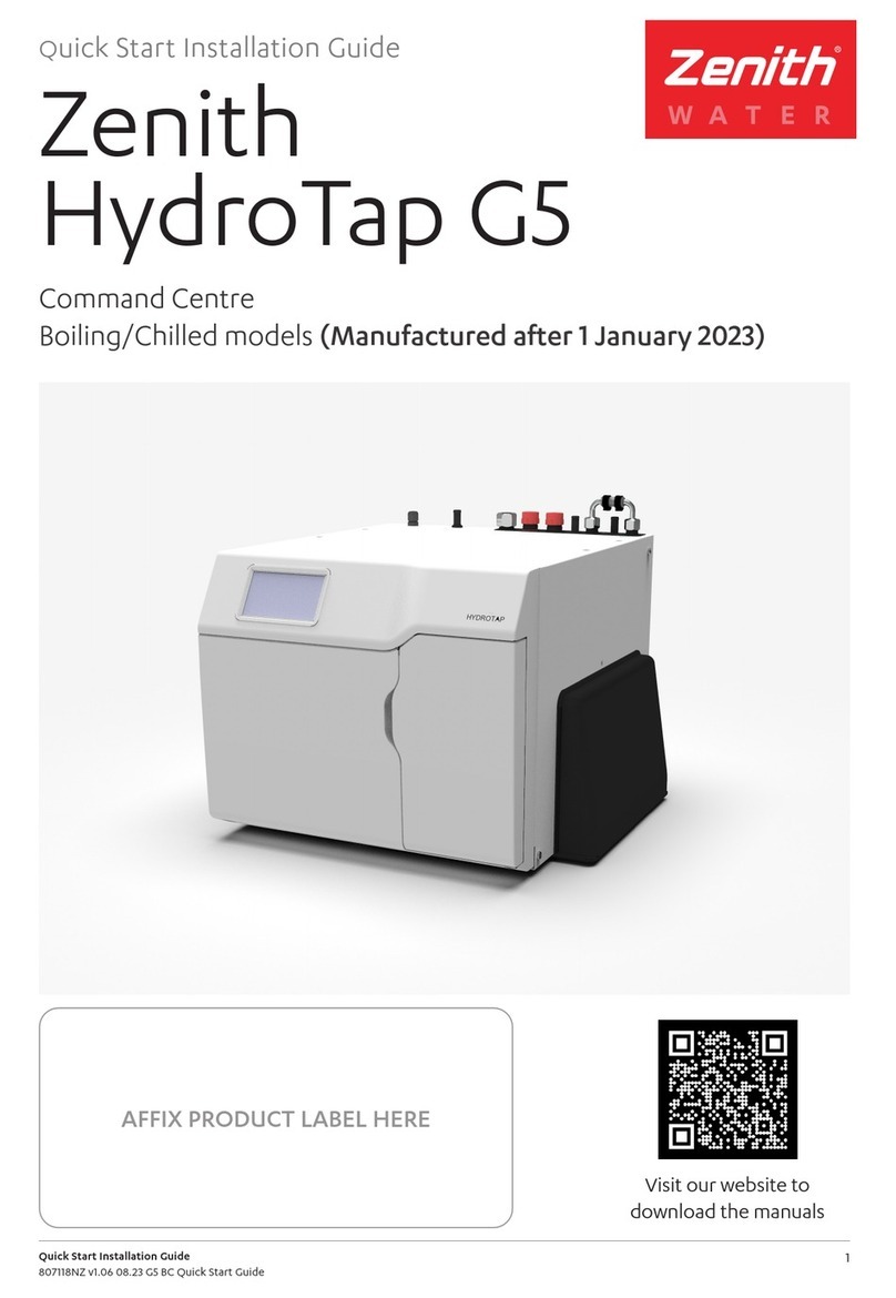 Zenith HydroTap G5 Quick start installation guide
