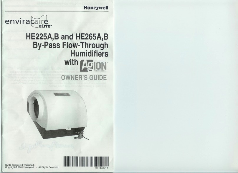 Honeywell enviracaire Elite HE225A User manual