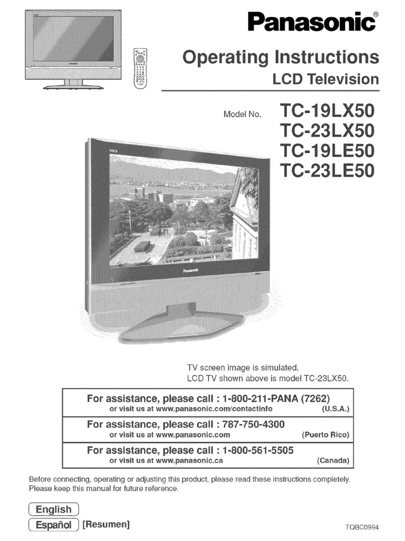 Panasonic TC 19LX50 User manual