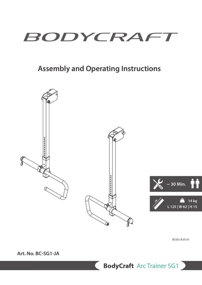 Body Craft SG1 User manual Body Craft SG1 User manual