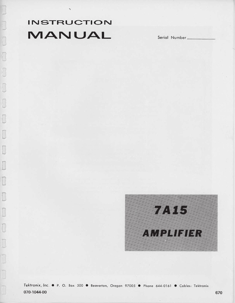 Tektronix 7a15 User manual