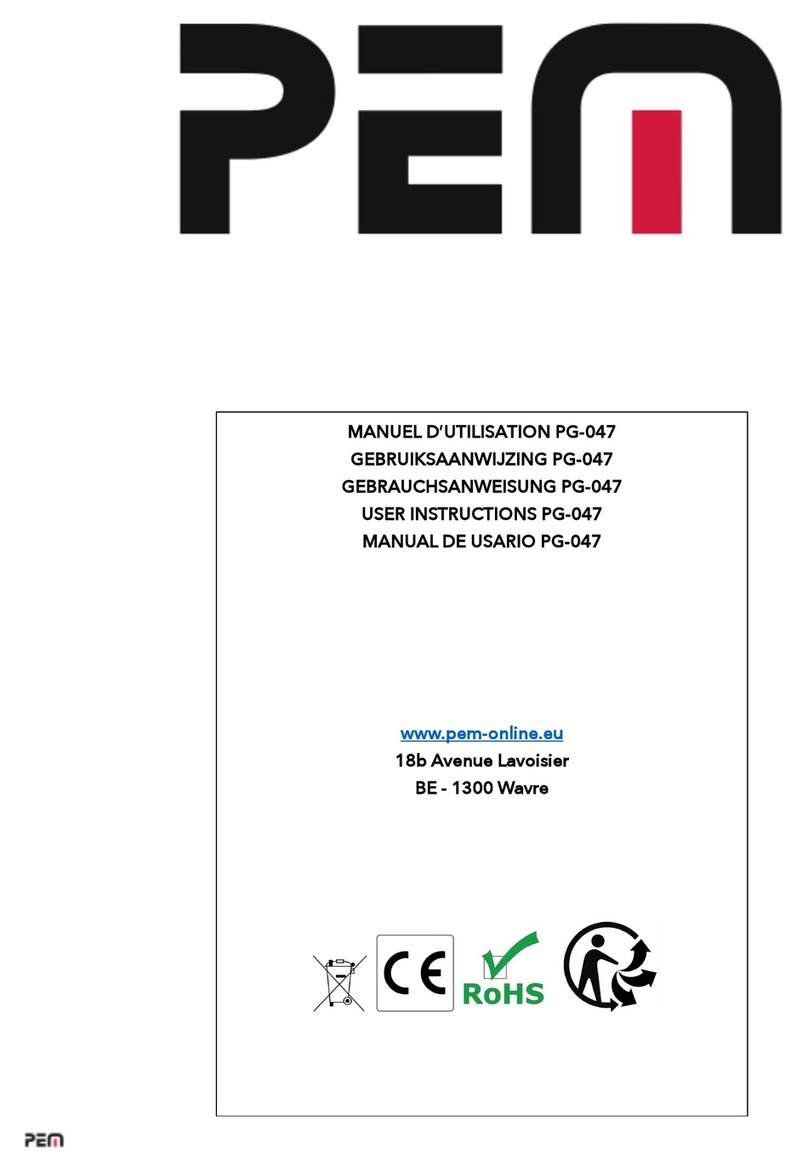 PEM PG-047 User instructions