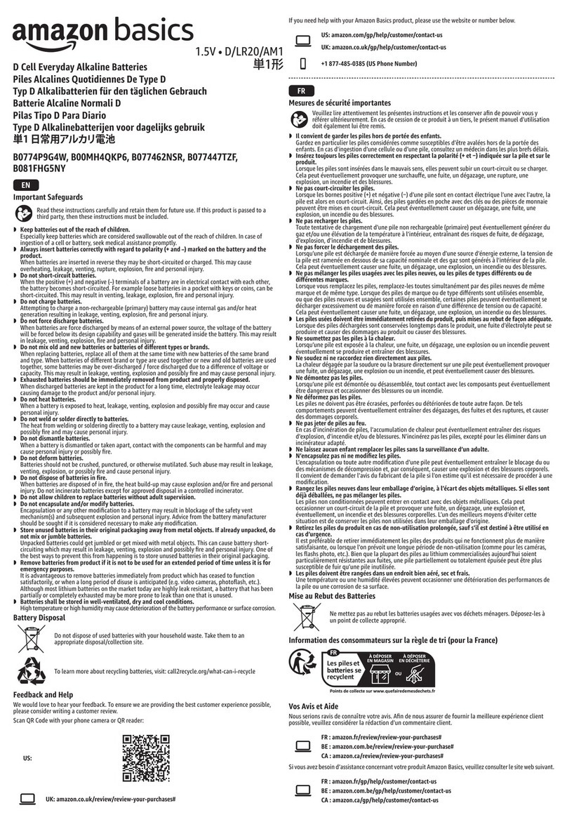 AmazonBasics B0774P9G4W User manual