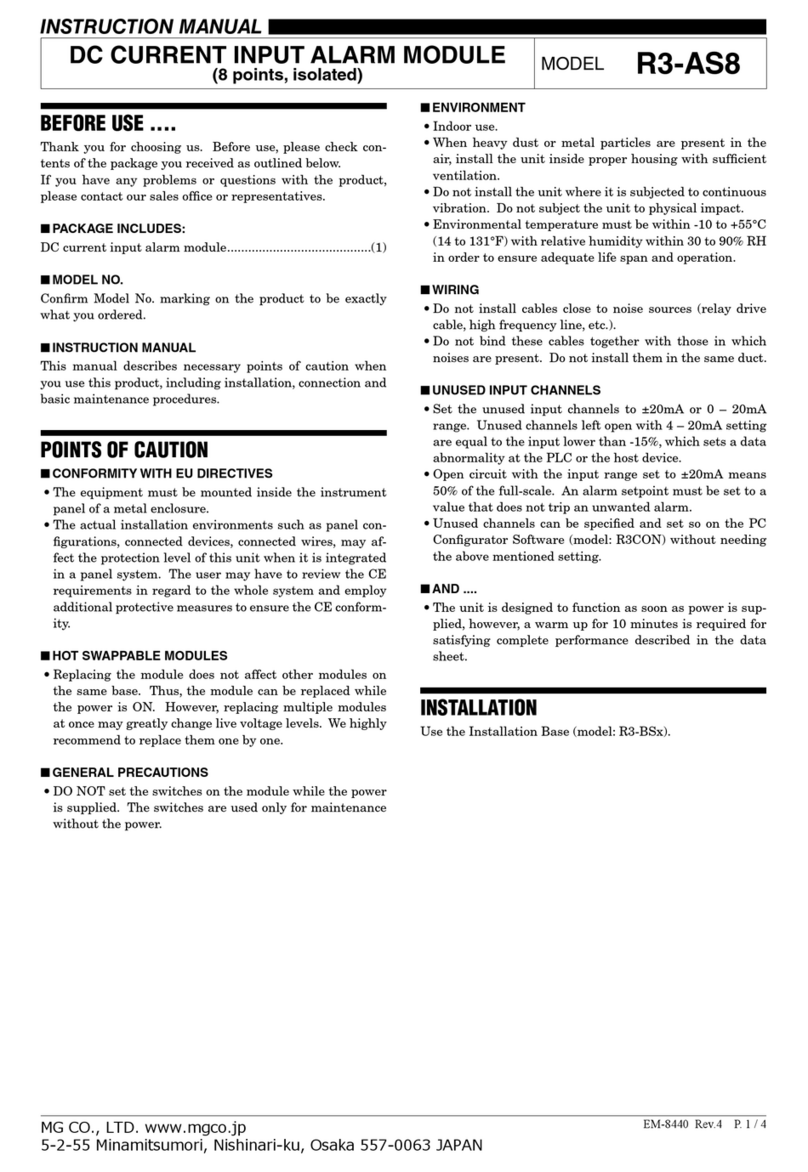 MG R3-AS8 User manual