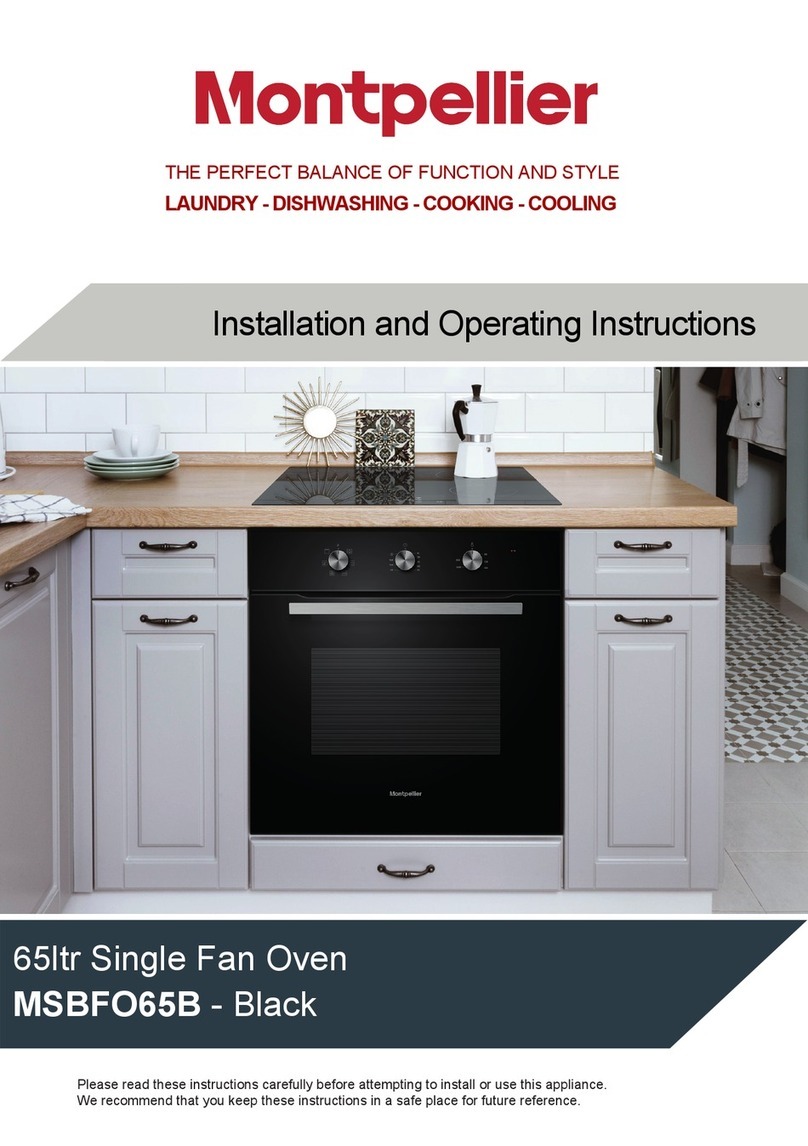 montpellier MSBFO65B Installation and operating instructions