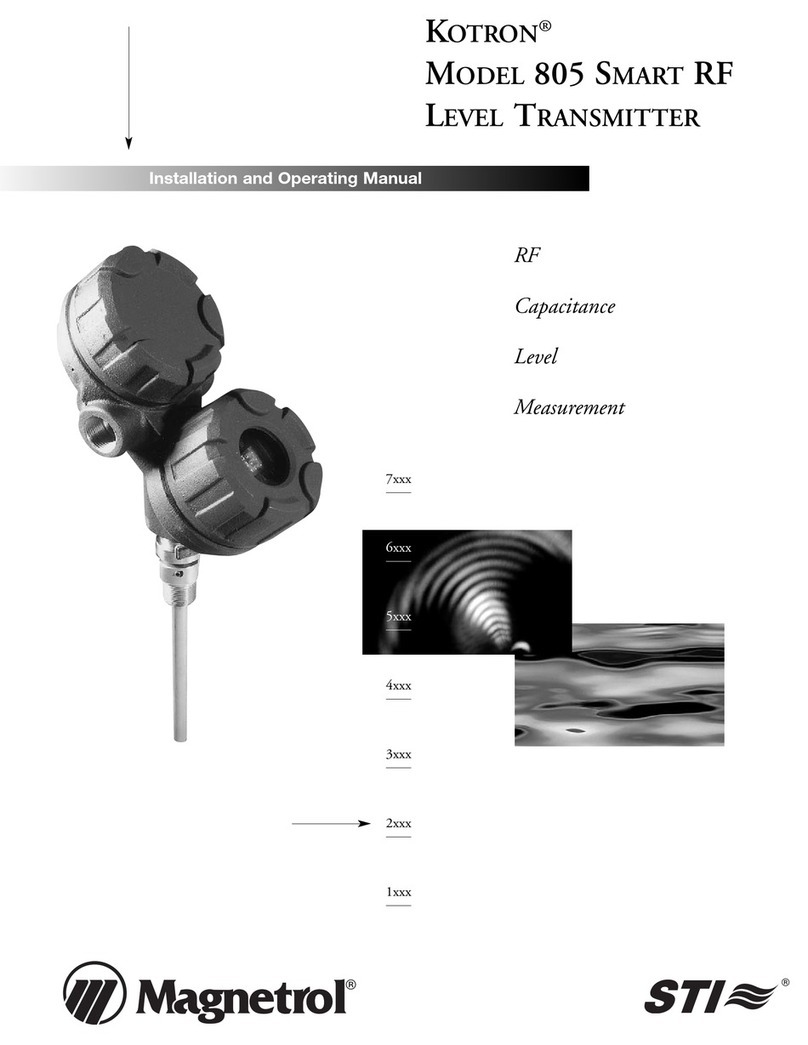 Magnetrol STI KOTRON 805 User manual
