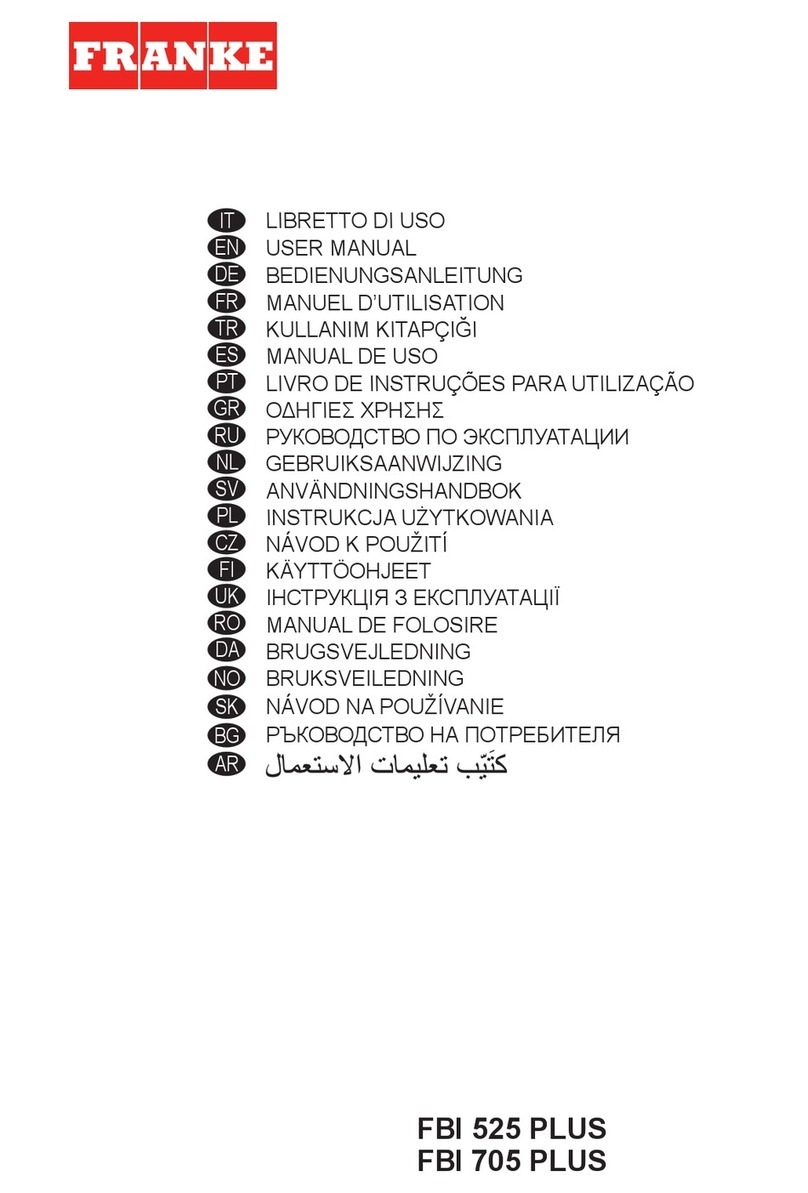Franke FBI 705 PLUS User manual