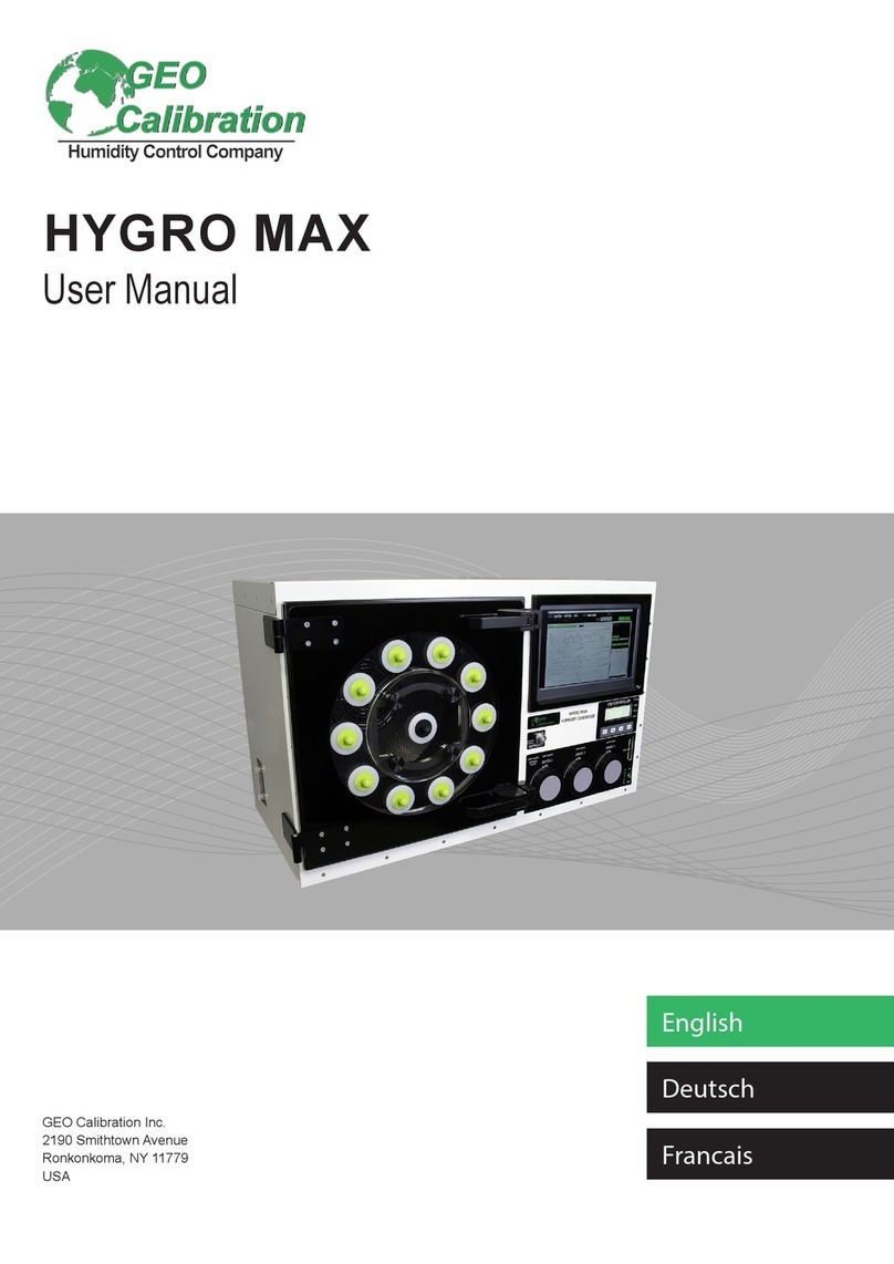 GEO Calibration HYGRO MAX User manual