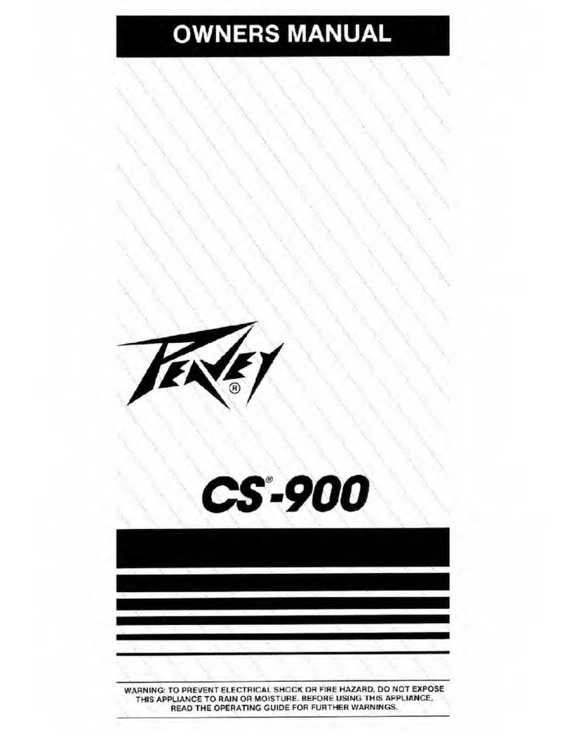 Peavey CS-900 User manual