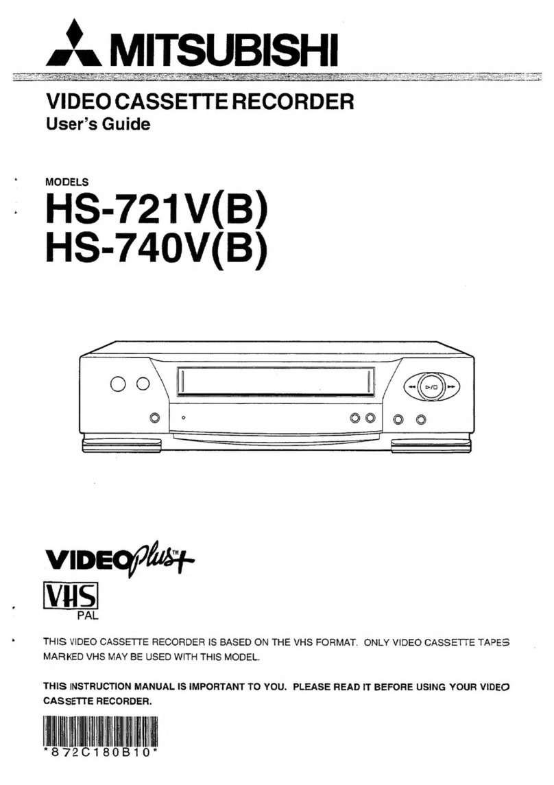 Mitsubishi VIDEOplus+ HS-721V(B) User manual