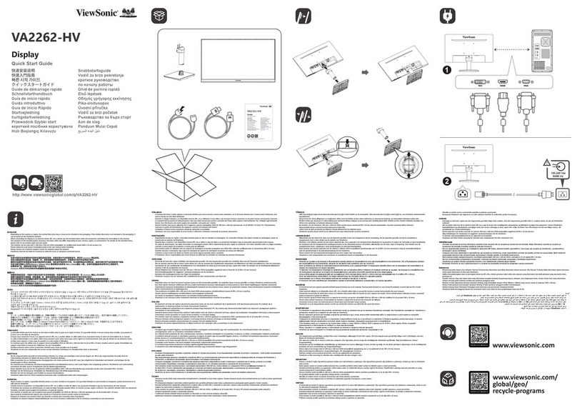 ViewSonic VA2262-HV User manual