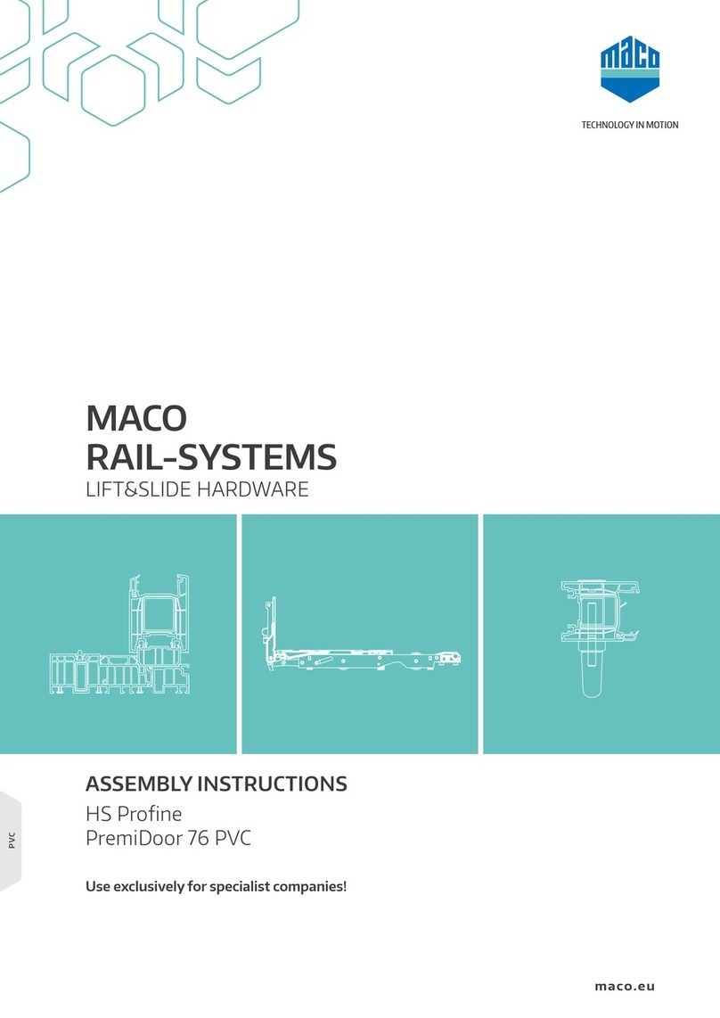 Maco HS Profine PremiDoor 76 PVC Assembly instructions