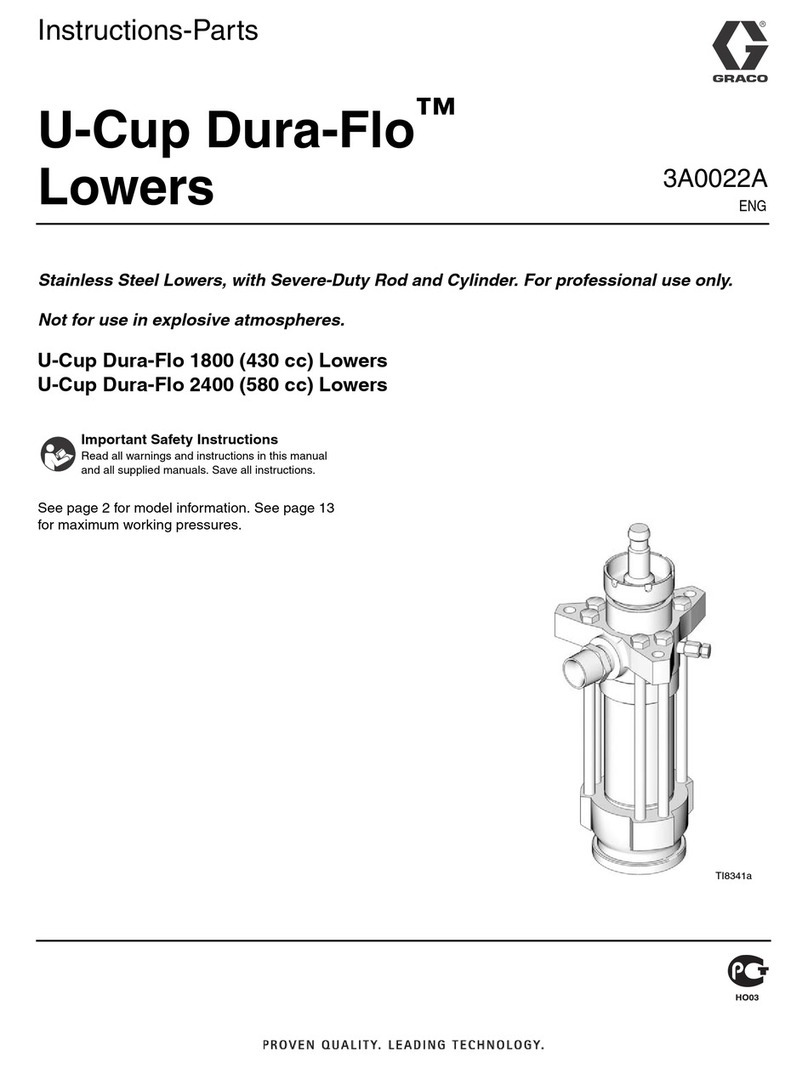 Graco U-Cup Dura-Flo Lowers Operation manual
