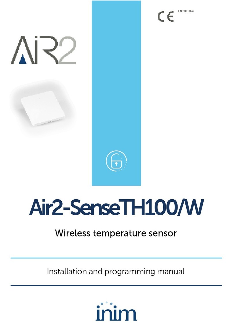 INIM Air2-SenseTH100/W Assembly instructions
