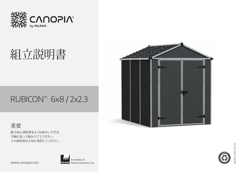 Palram CANOPIA RUBICON 6x8 User manual
