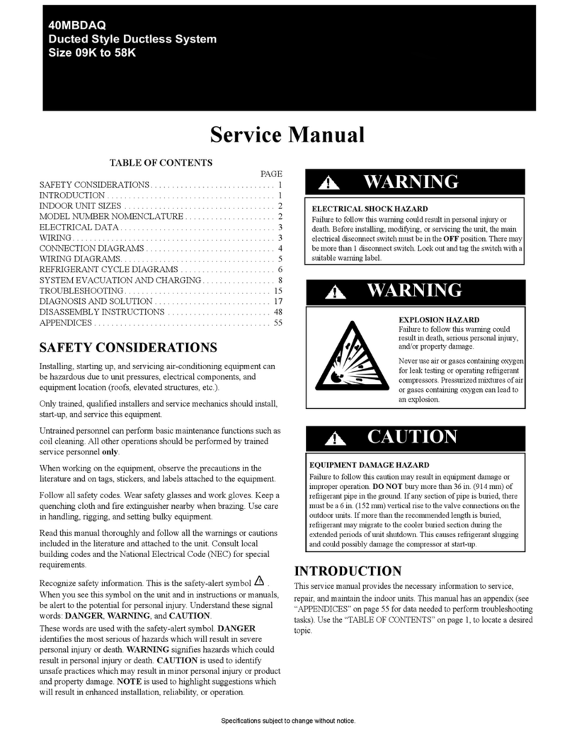 Carrier 40MBDAQ User manual