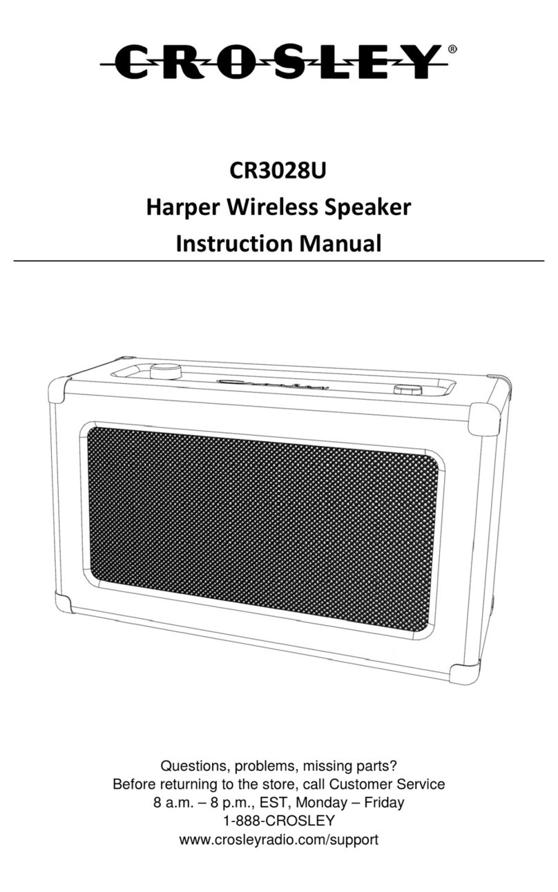 Crosley CR3028U instruction manual