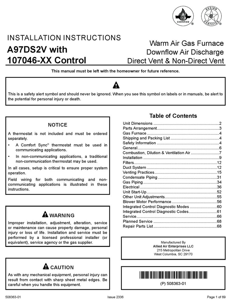 Allied A97DS2V User manual