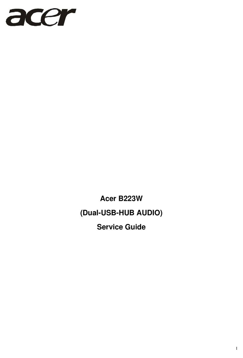 Acer B223W-2 Service guide