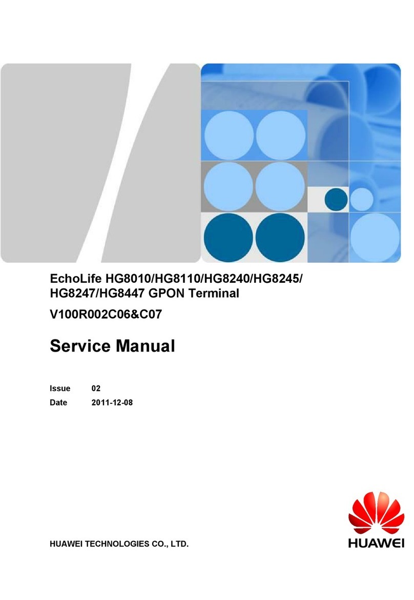 Huawei EchoLife HG8110 Service manual