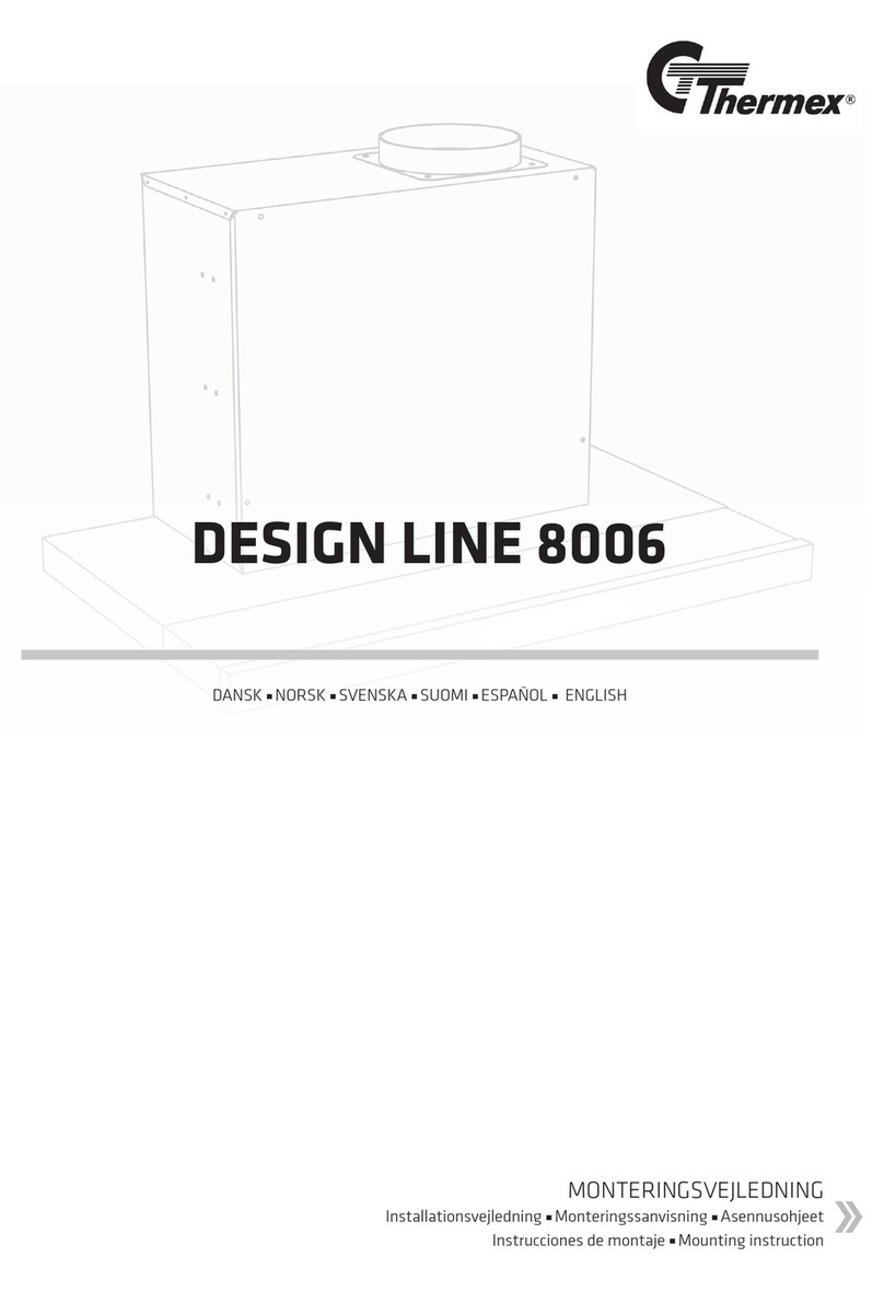 THERMEx DESIGN LINE 8006 Mounting instruction