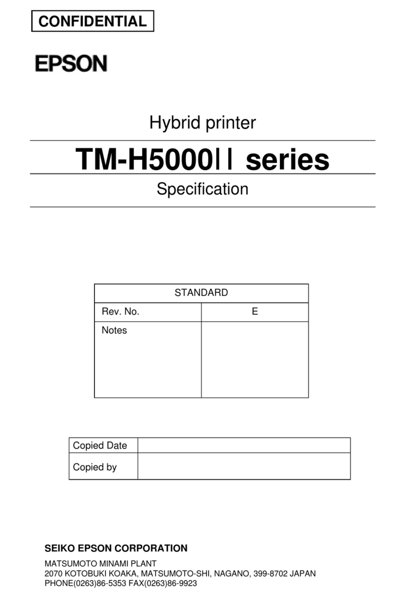 Epson TM-H5000II series User manual
