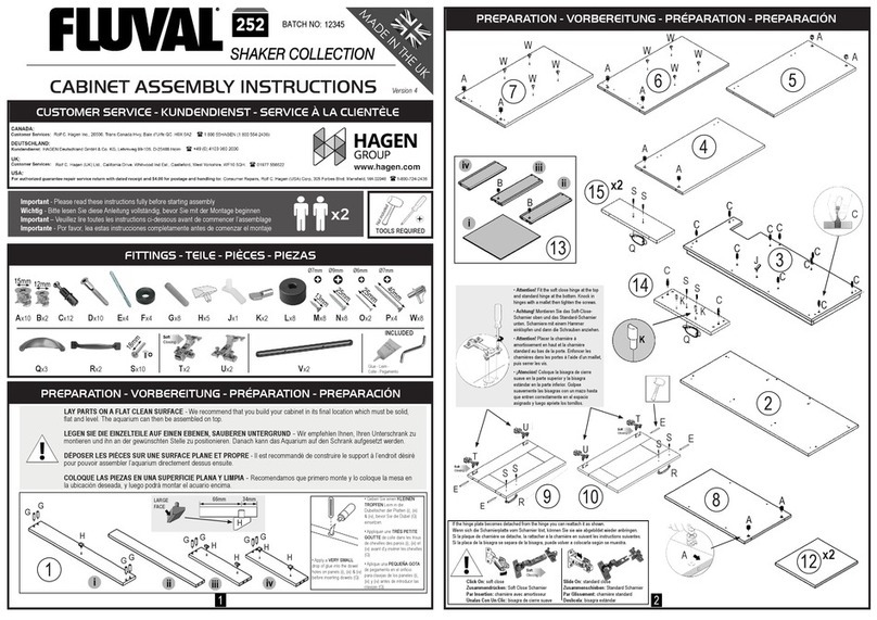 Fluval Shaker 252 Assembly instructions