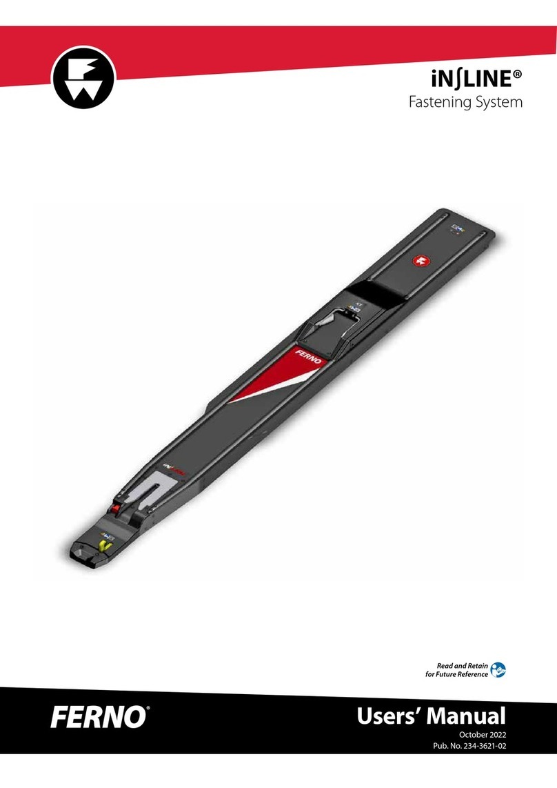 Ferno iNSLINE Fastening System User manual