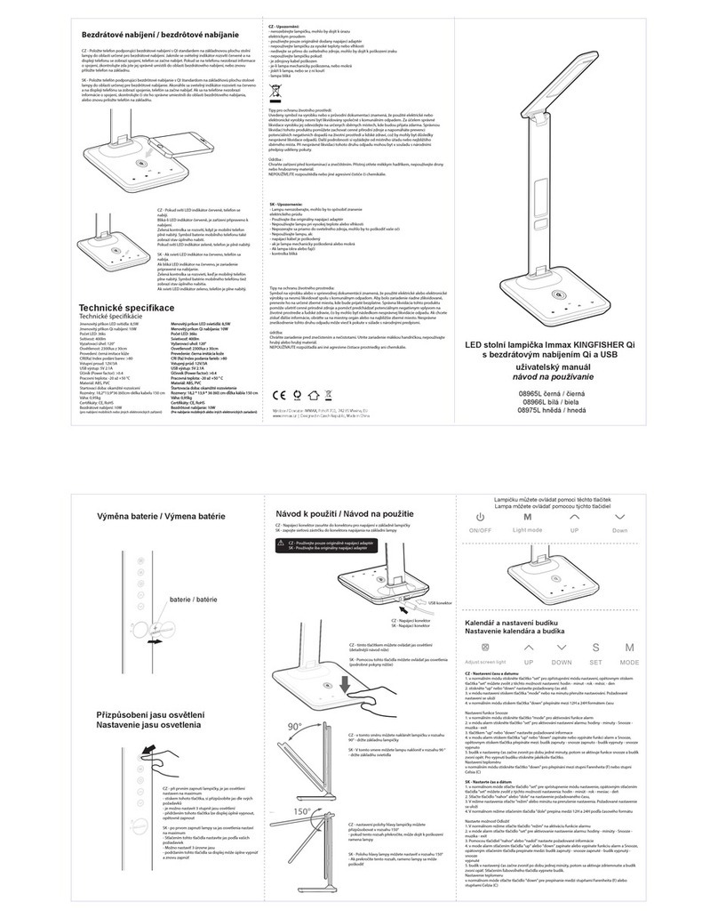 IMMAX KINGFISHER user manual