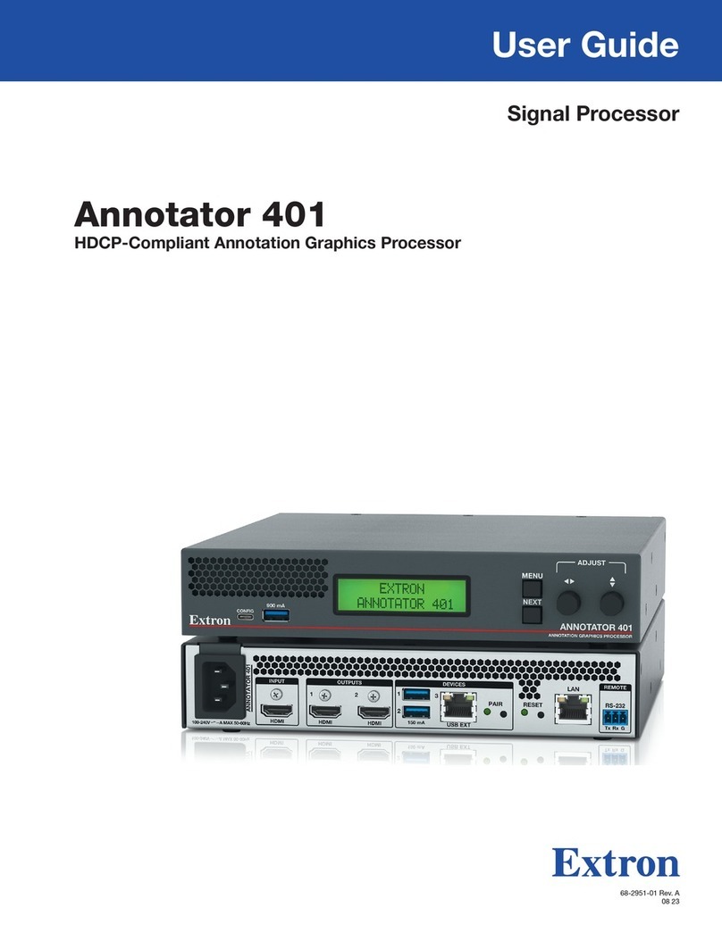 Extron electronics Annotator 401 User manual