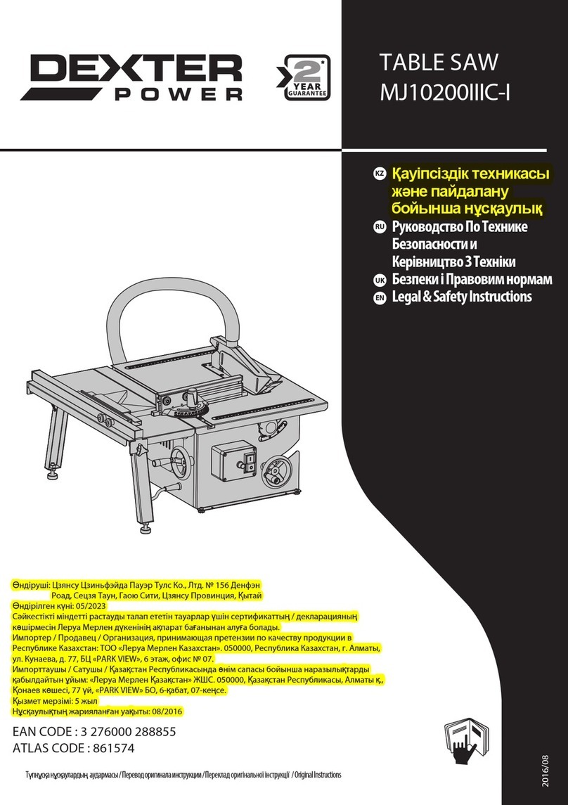 Dexter Power MJ10200IIIC-I User manual