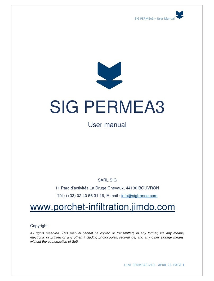 SIG PERMEA3 user manual