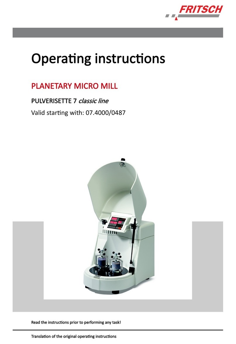 Fritsch PULVERISETTE 7 classic line User manual