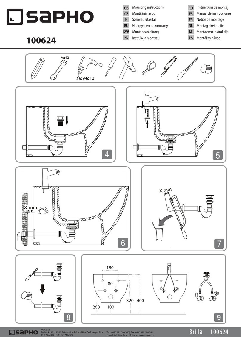 Sapho Brilla 100624 User manual