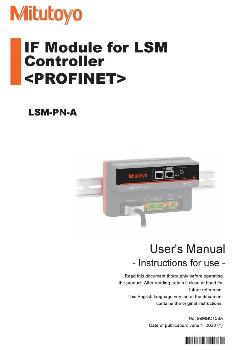 Mitutoyo LSM-PN-A user manual Mitutoyo LSM-PN-A user manual
