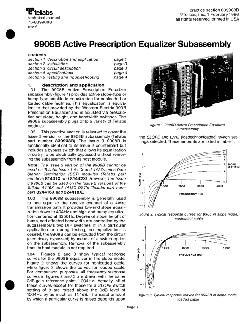 Tellabs 9908B Technical manual
