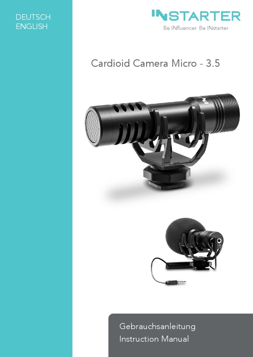 Instarter Cardioid Camera Micro - 3.5 instruction manual