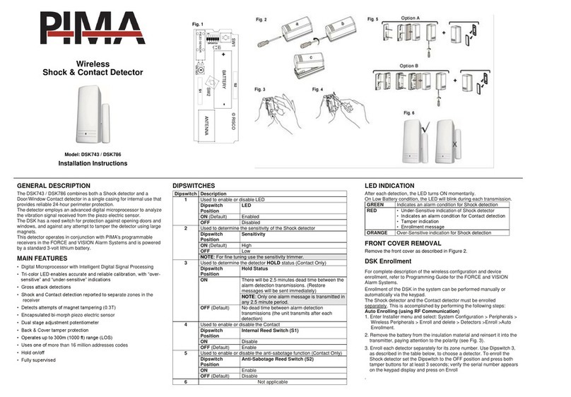 Pima DSK743 User manual