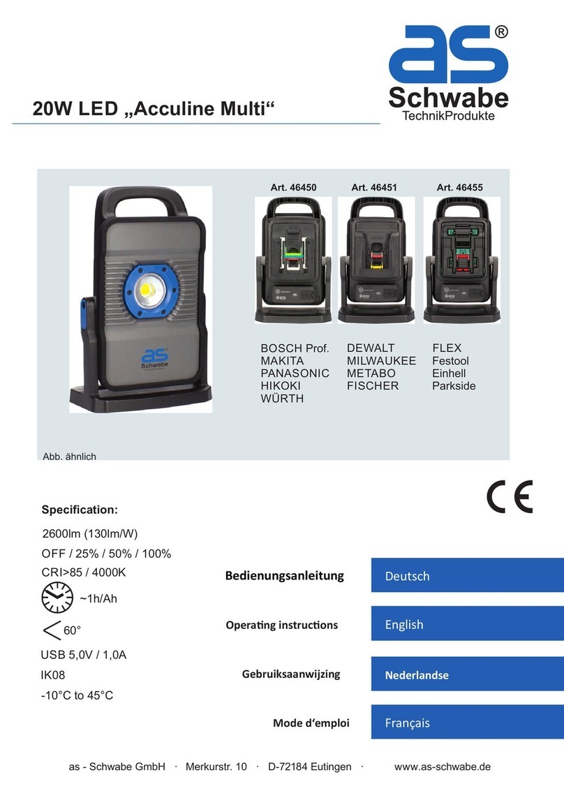 as-Schwabe Acculine Multi operating instructions