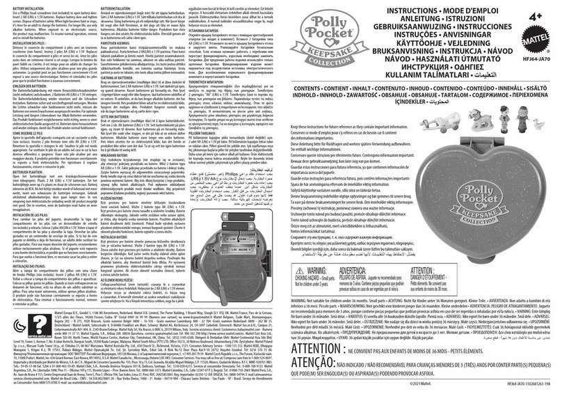 Mattel Polly Pocket KEEPSAKE HFJ64-JA70 User manual