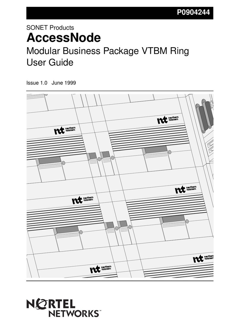 Nortel SONET AccessNode user guide